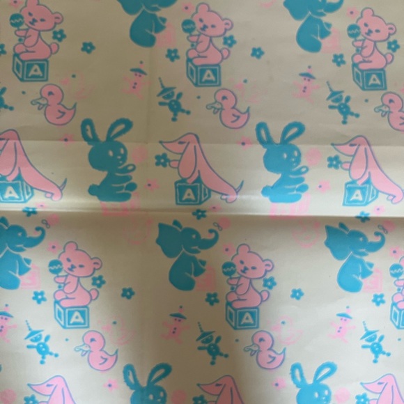 Party Supplies | Vintage Baby Gift Wrap 2 Patterns Assorted Sizes Paper ...